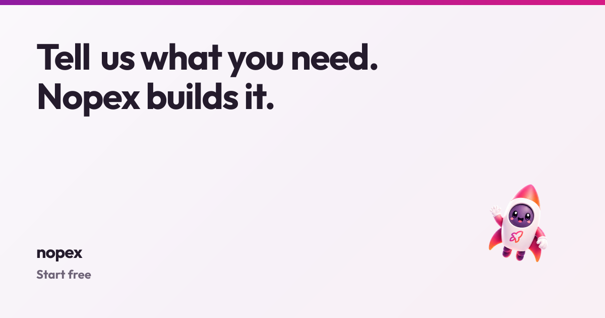 Nopex – Your Agentic Software Agency